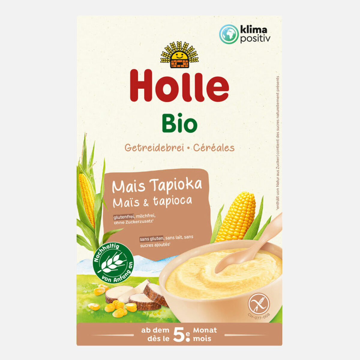 Holle Bio-Getreidebrei Mais Tapioka