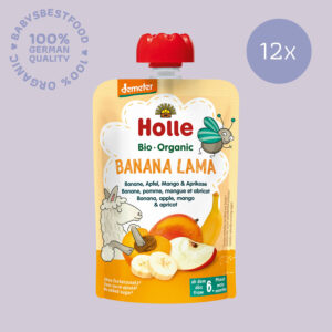 12x Holle Bio-Quetschie Banana Lama