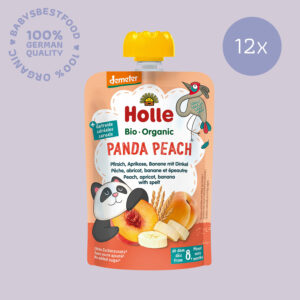 12x Holle Bio-Quetschie Panda Peach