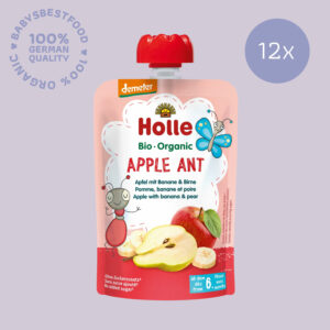 12x Holle Organic fruit puree Apple Ant