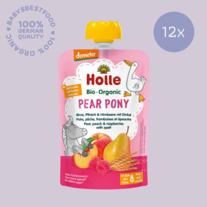 12x Holle Organic fruit puree Pear Pony