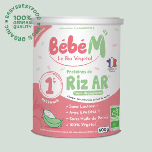 Bébé M Vegane Bio-Anfangsnahrung 1 - Anti Reflux auf Reisbasis