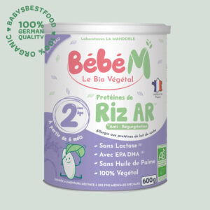 Bébé M Vegane Bio-Folgemilch 2 - Anti Reflux auf Reisbasis