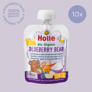 10x Holle Blueberry Bear - Organic Yogurt Pouch