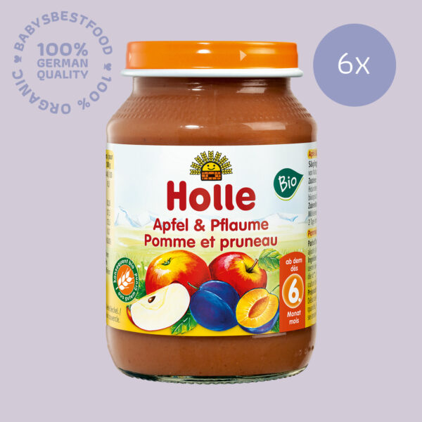 6x Holle Apple & Plum