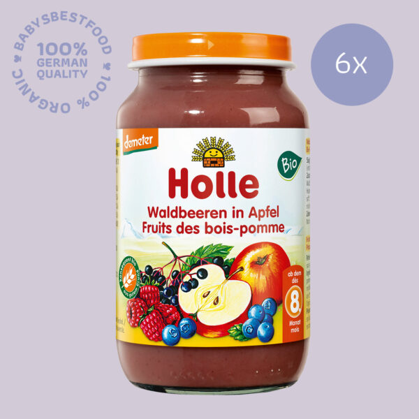 6x Holle Apple with Fruits of the Forest