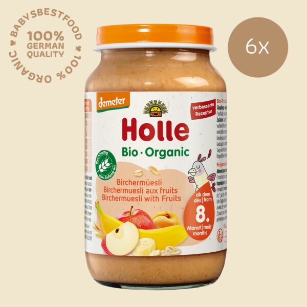 6x Holle Birchermuesli with fruits
