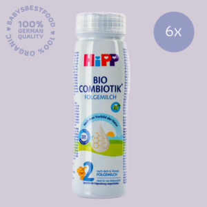 6x HiPP 2 Organic Combiotic Ready to Feed 200ml