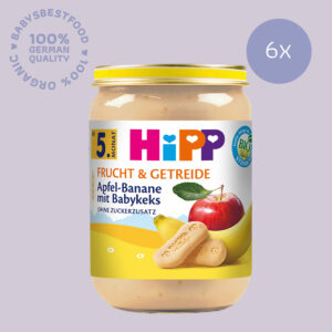 6x HiPP Apple-Banana with Baby Biscuit