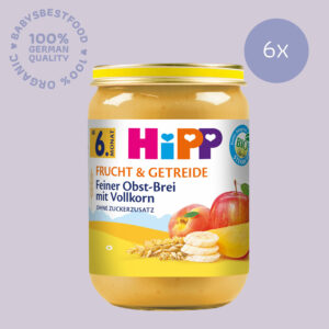 6x HiPP Fine Fruits with Wholemeal Cereal