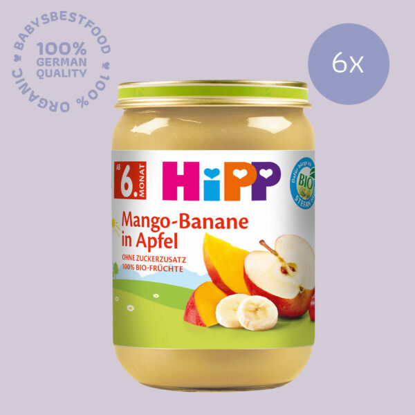 6x HiPP Mango-Banana in Apple
