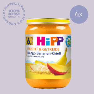 6x HiPP Mango-Banana Semolina