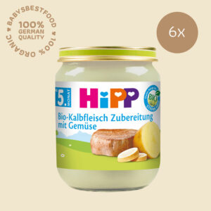 6x HiPP Organic Veal Preparation with Vegetables
