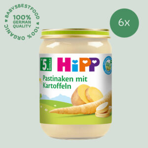 6x 190g HiPP Bio-Pastinaken mit Kartoffeln