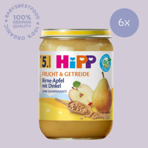 6x HiPP Pear-Apple with Spelt