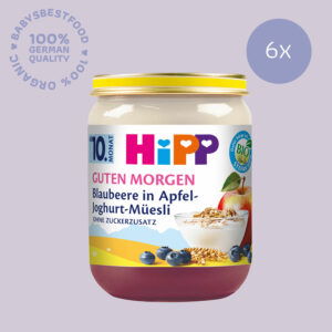 6x HiPP Blueberry in Apple-Yogurt-Muesli