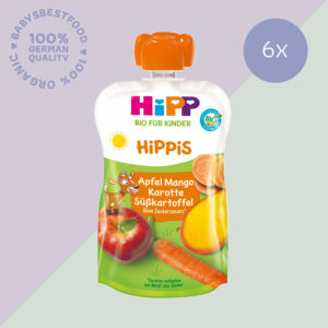 6x HiPP Hippis Apple Mango Sweet Potato Carrot