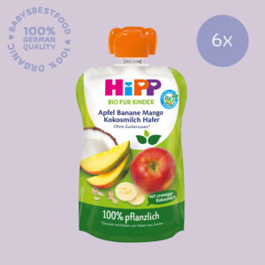 6x HiPP Hippis Apple Banana Mango with Coconut Milk