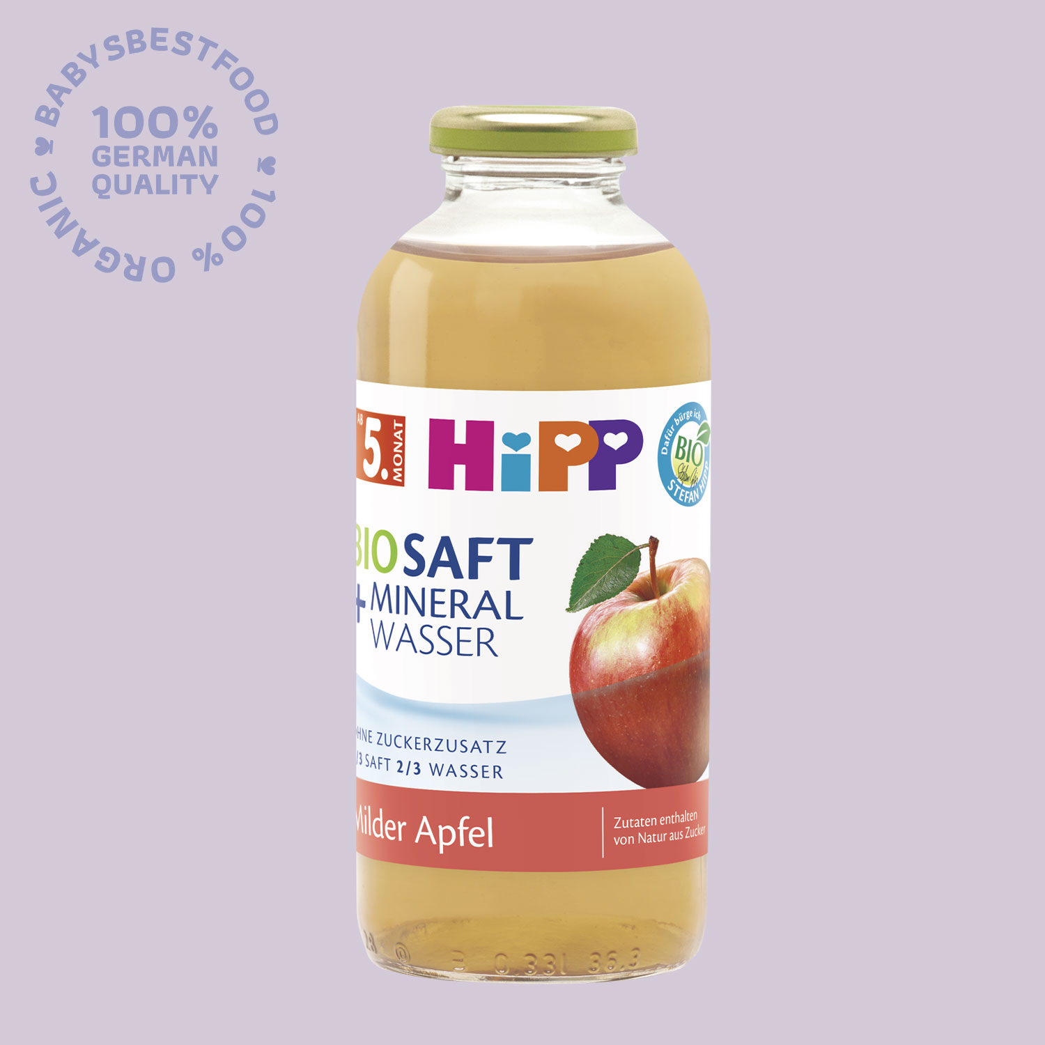 HiPP Organic Juice Mineral Water Mild Apple (500 ml)