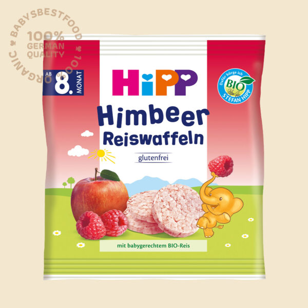 HiPP Organic Snack Raspberry Rice Cakes