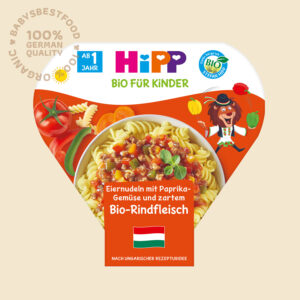 HiPP Children’s Plate Egg Noodles with Organic Beef