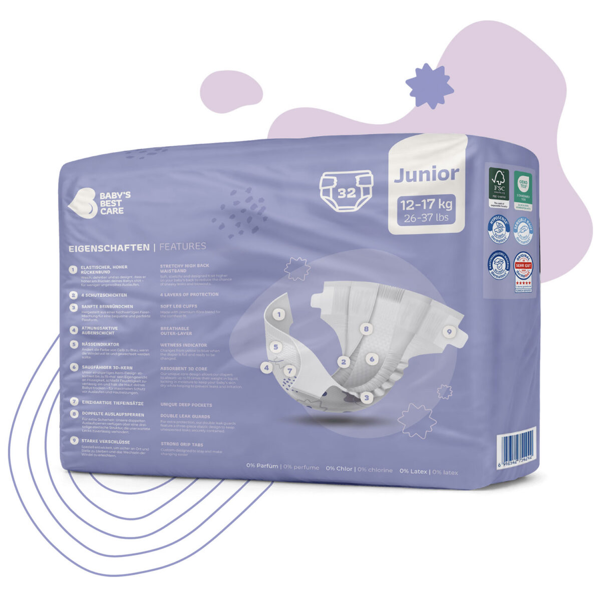 Baby’s Best Windeln Premium – Junior